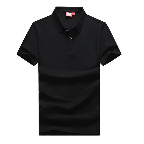 men's short sleeves, solid-colored POLO shirts, men's large sizes, loose summer Korean trend