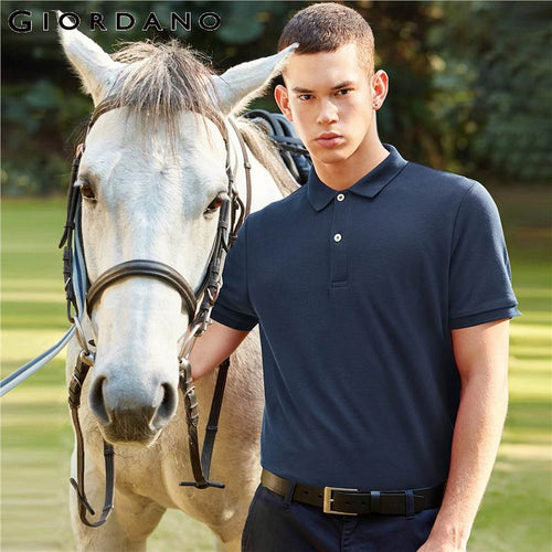 Giordano Men Solid Polo Shirt Men Pique Slim Mens Polo Basic Essential Tops Male Camisa Polo Camiseta Masculina