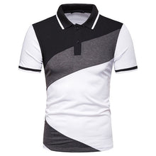 Load image into Gallery viewer, Dropshipping Male Formal Polos Patchwork Casual Business Men Polo Fashion Father's Polo Shirt