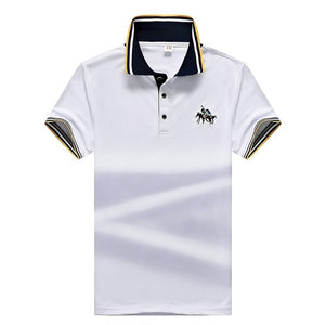 Men's oversized casual short-sleeved Polo shirt student uniforms men's polo shirt
